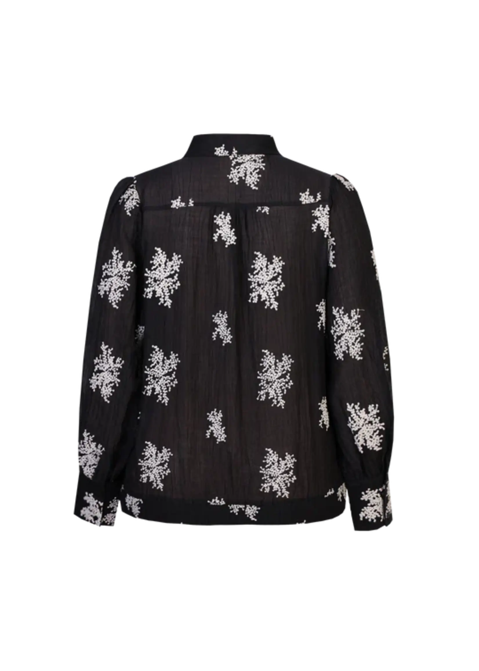 Exxcellent Fern Blouse Black/Khaki
