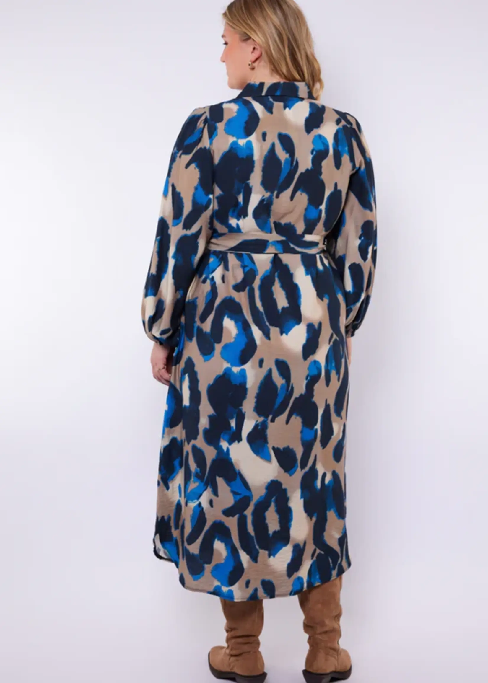 Exxcellent Jovie Dress Moon Rock/Dark Sapphire Maat 48