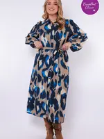 Exxcellent Jovie Dress Moon Rock/Dark Sapphire