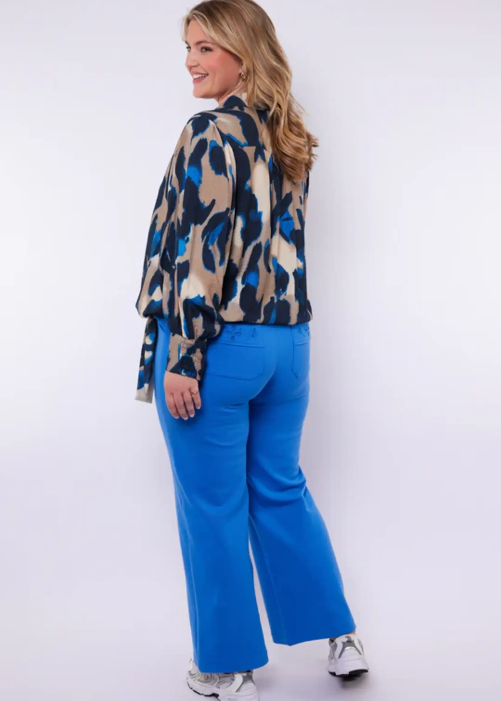 Exxcellent Solene Pants Celestial Blue