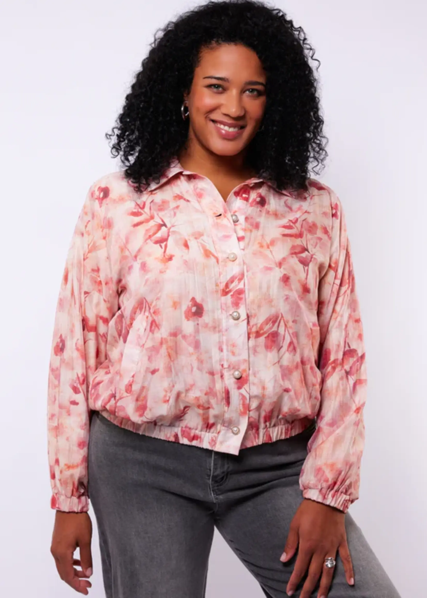 Exxcellent Filippa Jacket Sand/Slate Rose