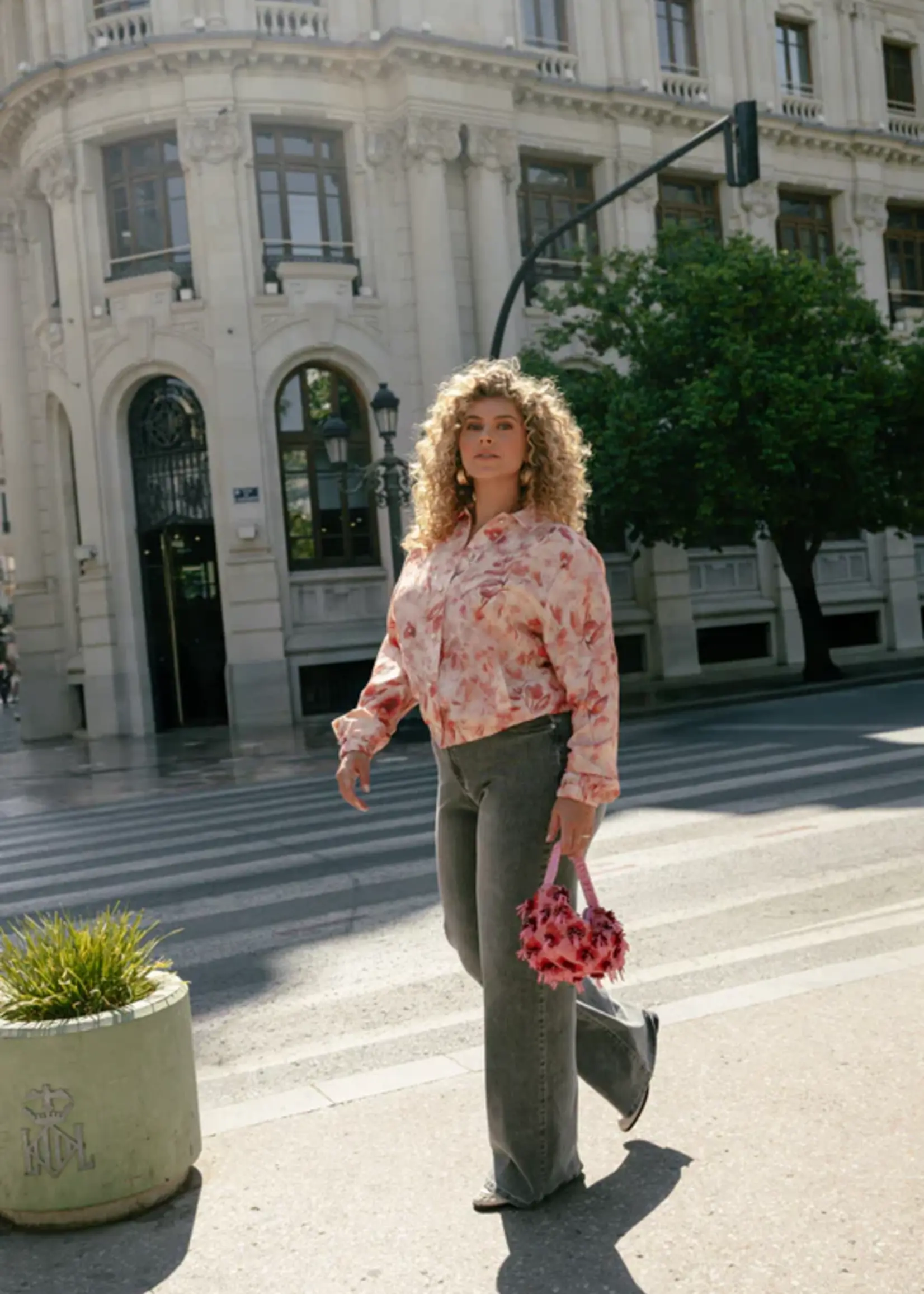 Exxcellent Filippa Jacket Sand/Slate Rose