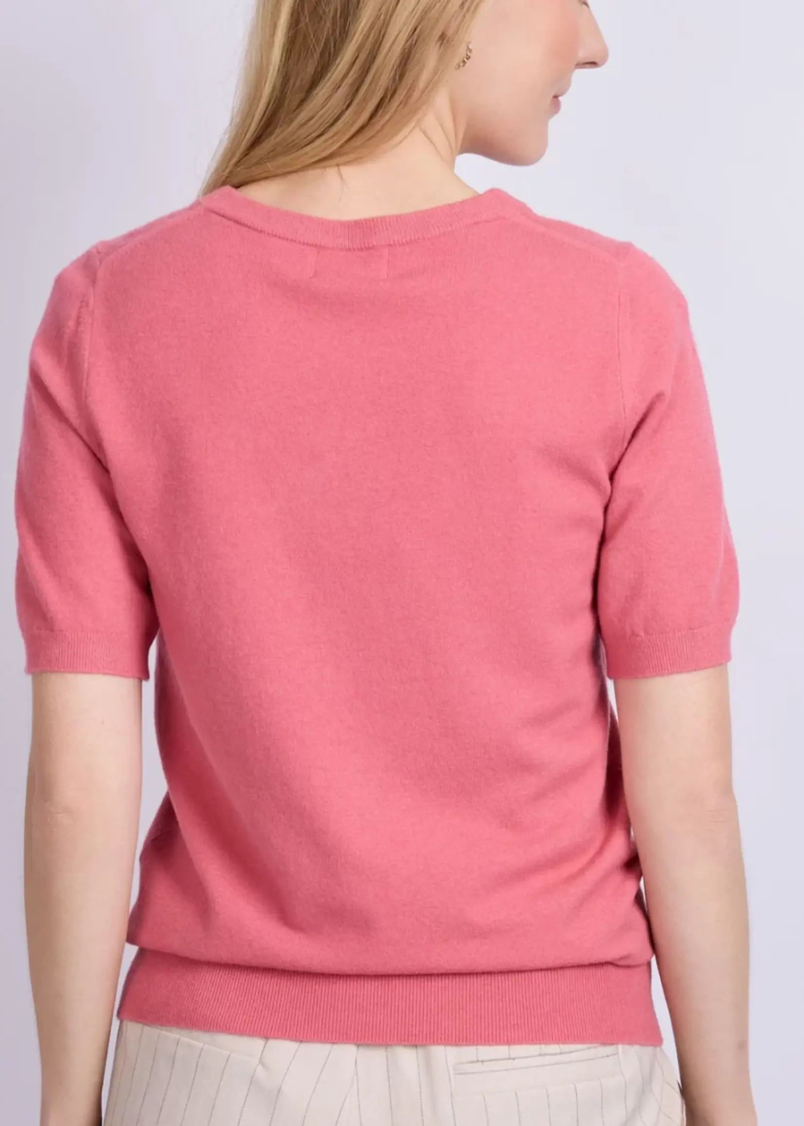 C&S The Label Kenza Knit Top Dusty Mauve