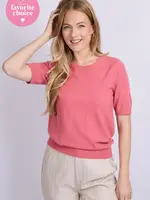 C&S The Label Kenza Knit Top Dusty Mauve