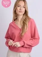 C&S The Label Kiara Knit Cardigan Dusty Mauve