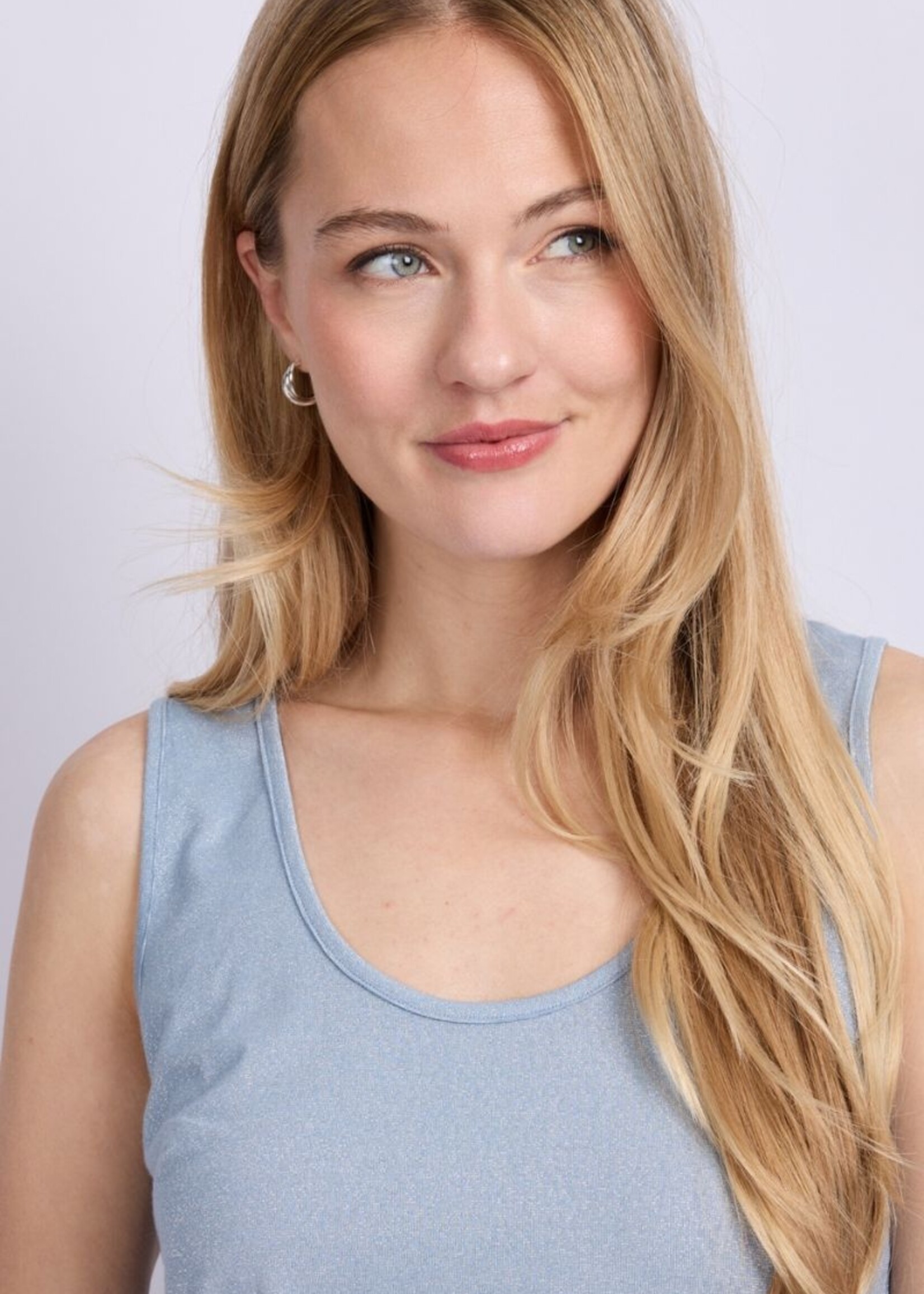 C&S The Label Turijn Top Blue Mist Maat XXL