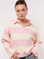 FLURESK Zeyna Sweater Soft Pink/Offwhite