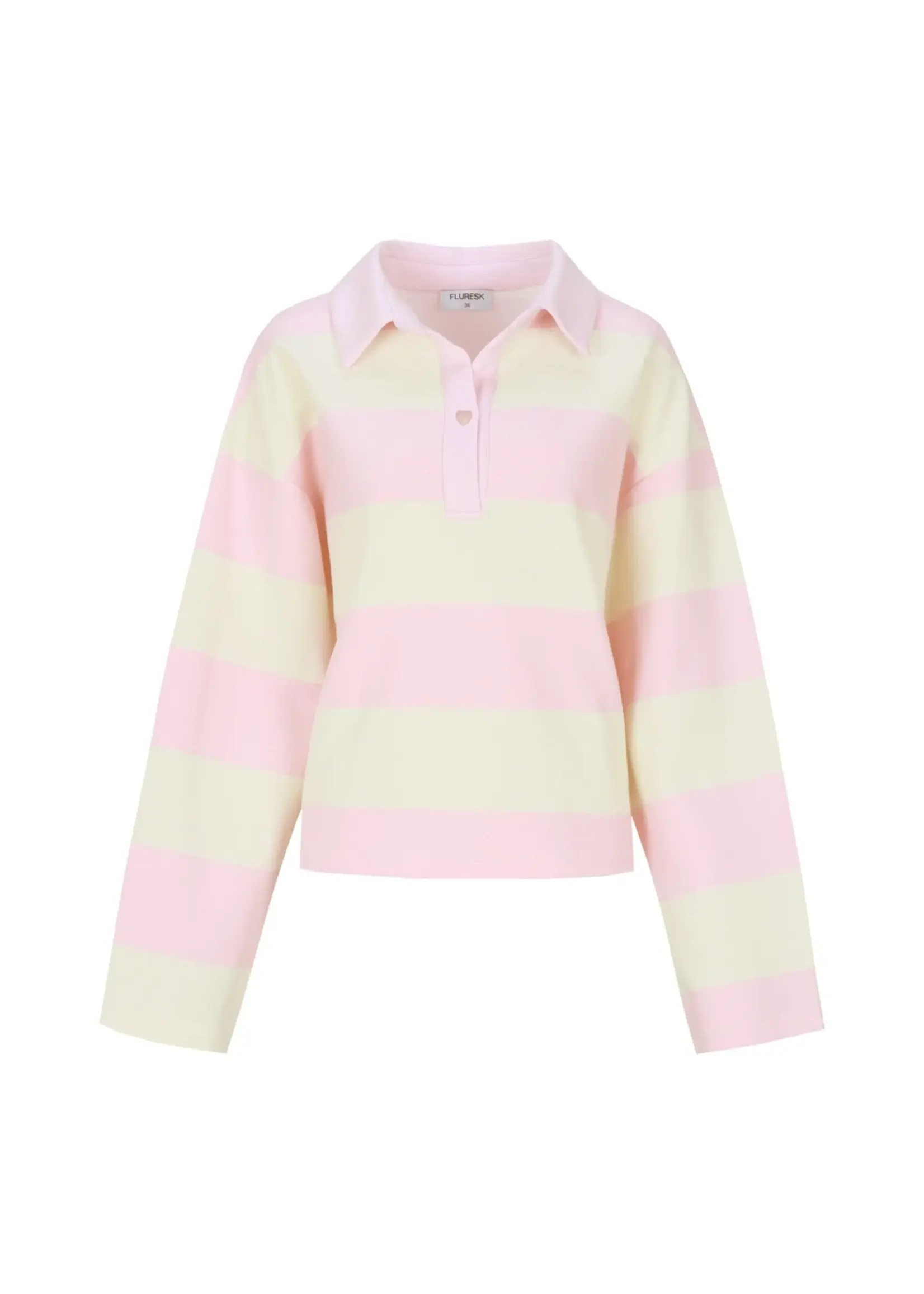 FLURESK Zeyna Sweater Soft Pink/Offwhite