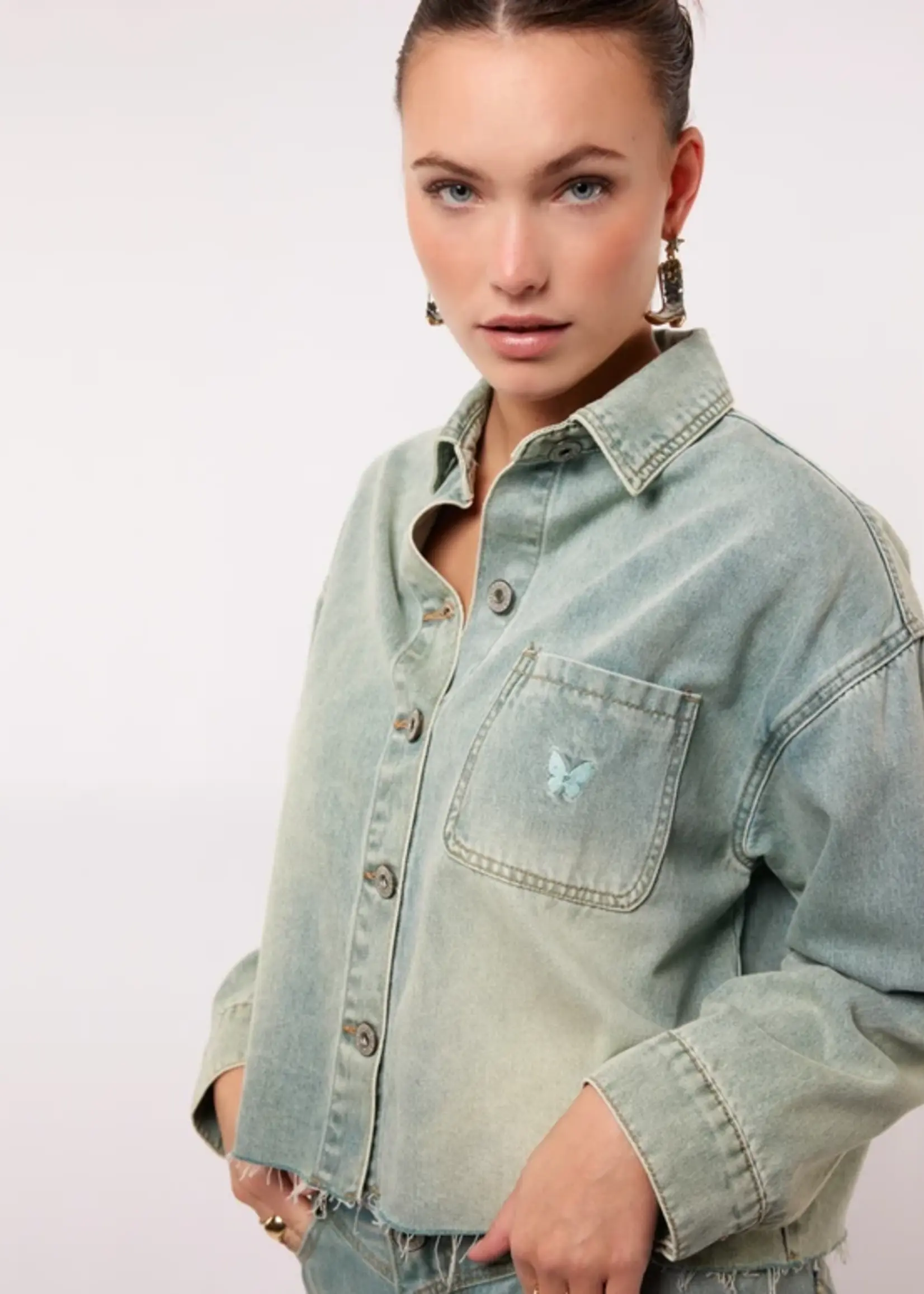 FLURESK Vaya Blouse Denim Green