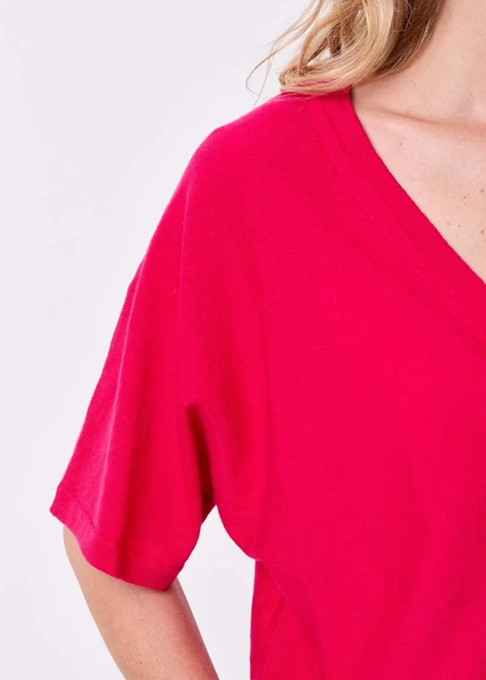 LA FIANCEE Melio Cardigan Framboise