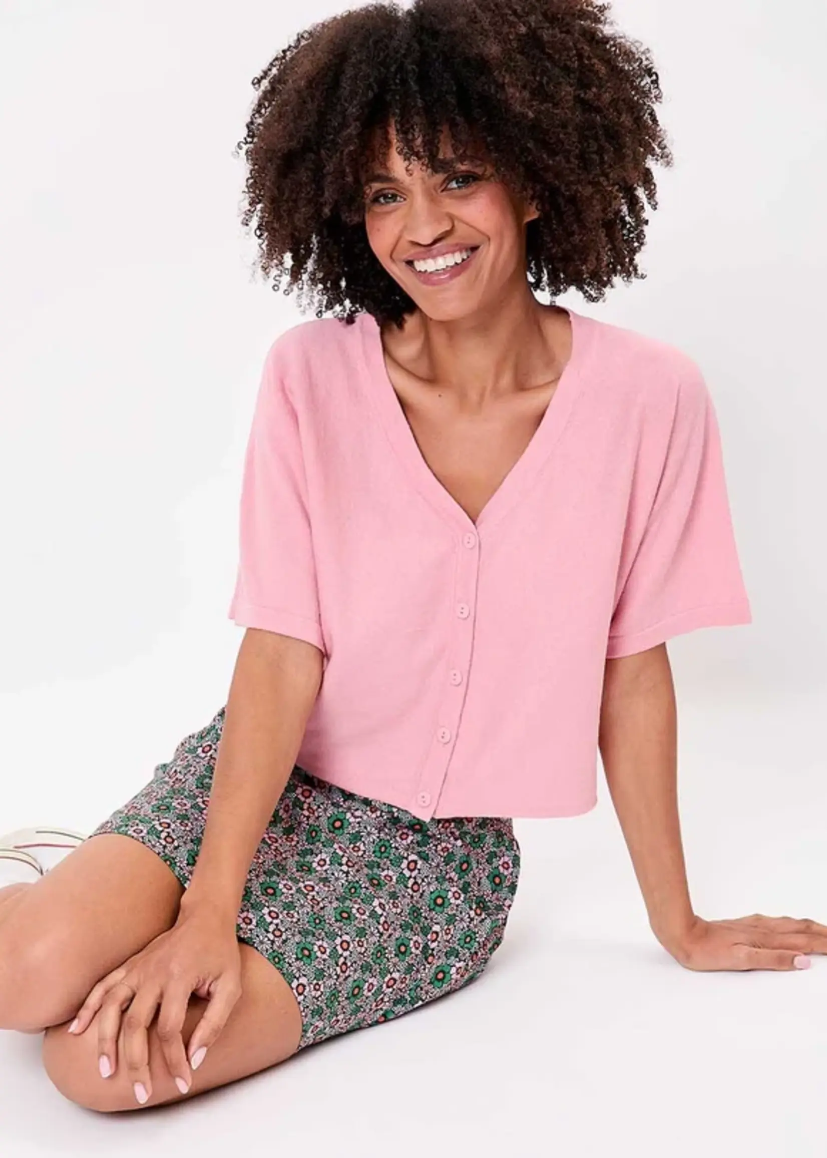 LA FIANCEE Melio Cardigan Poudre Maat 36/38