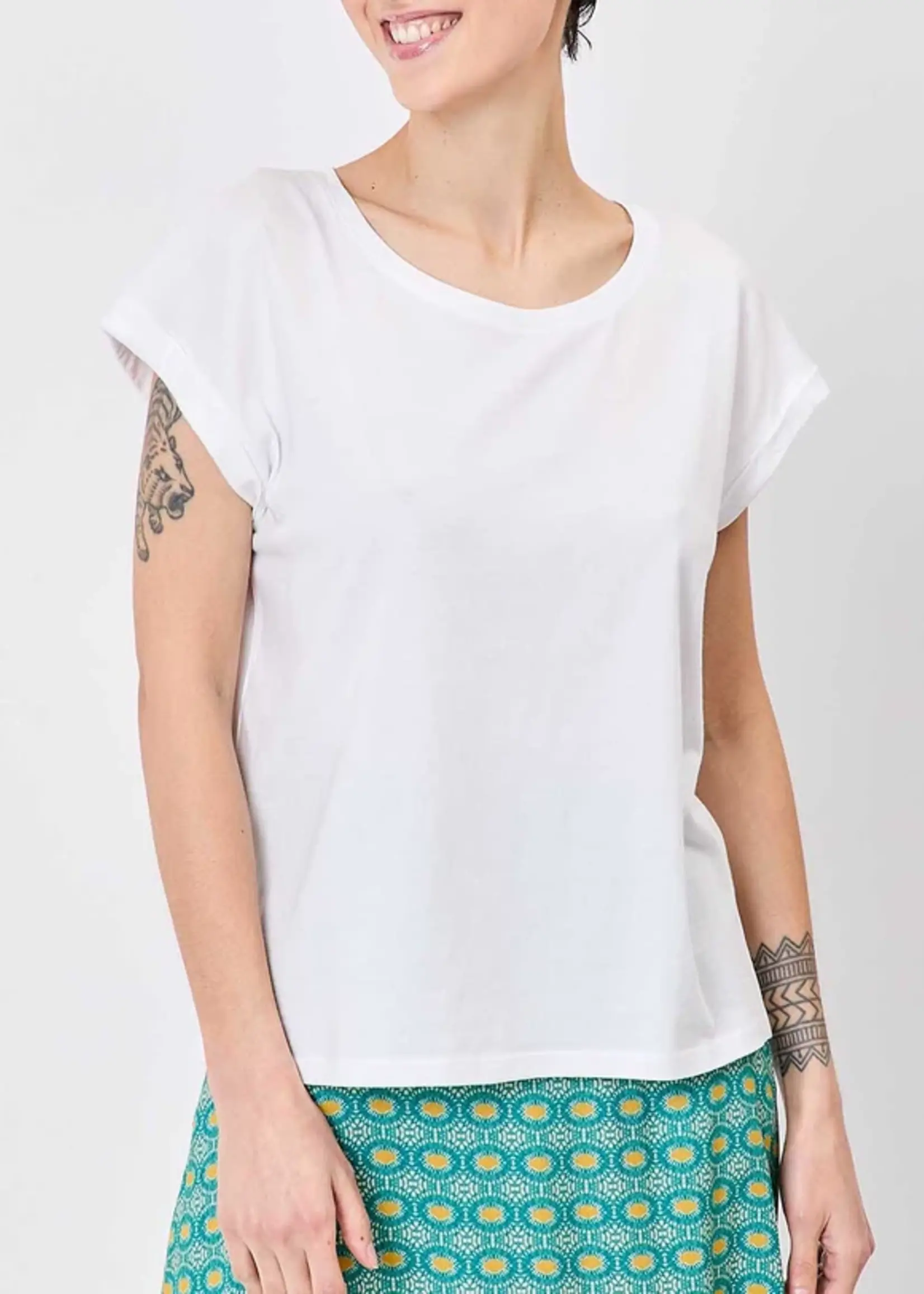 LA FIANCEE Cebane T-shirt White