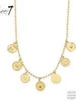 Sweet7 Bedelketting Felipa stainless steel gold 101197123