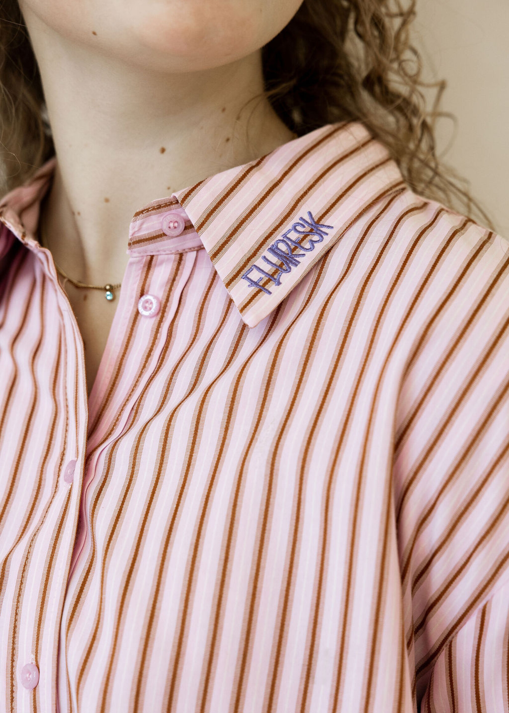 FLURESK Kia Blouse Soft Pink