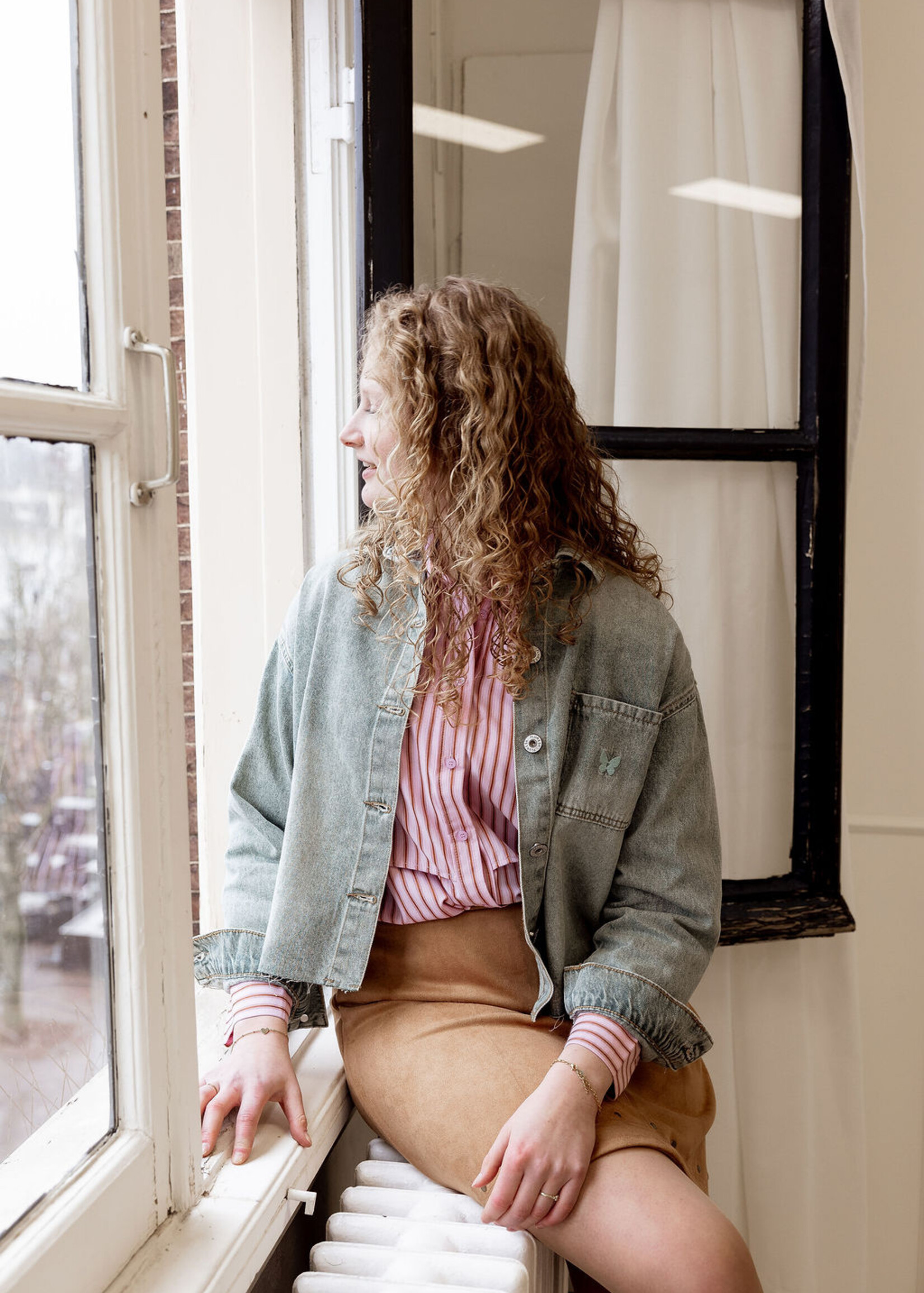 FLURESK Vaya Blouse Denim Green