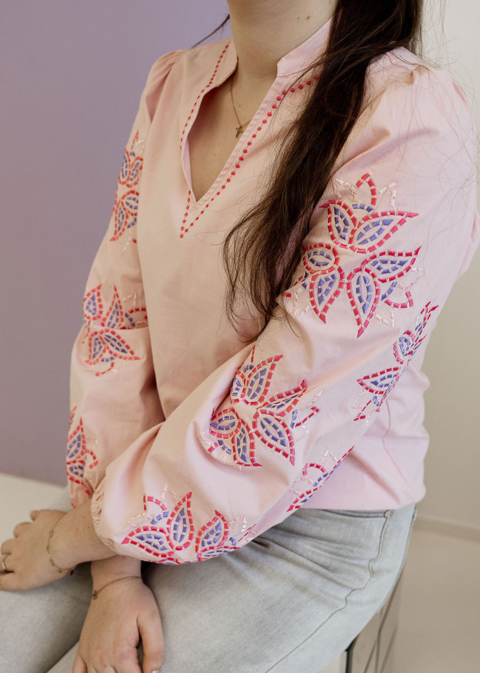 FLURESK Talina Top Soft Pink