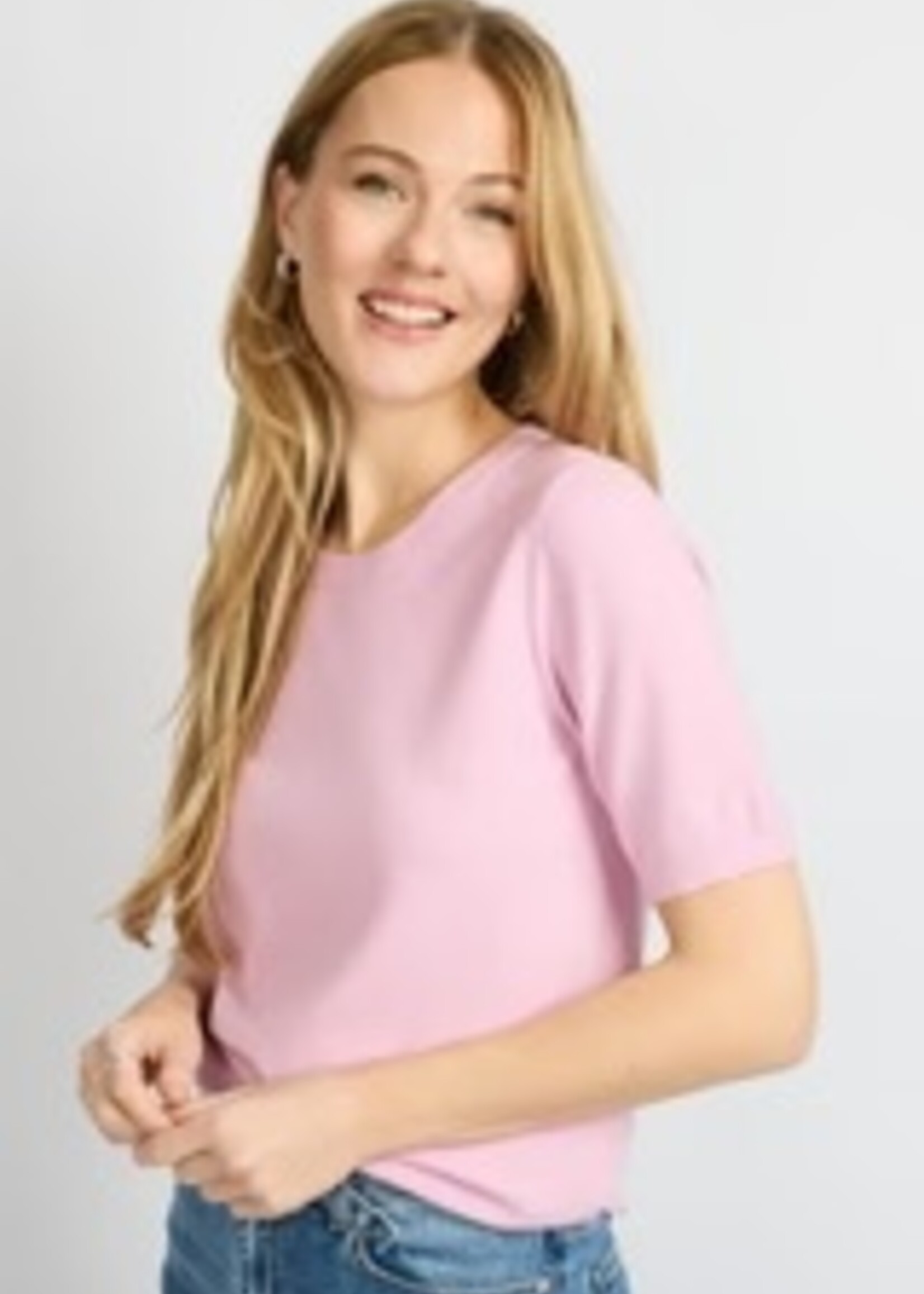 C&S The Label Kenza Knit Top Dusty Mauve