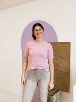 C&S The Label Kenza Knit Top Dusty Mauve