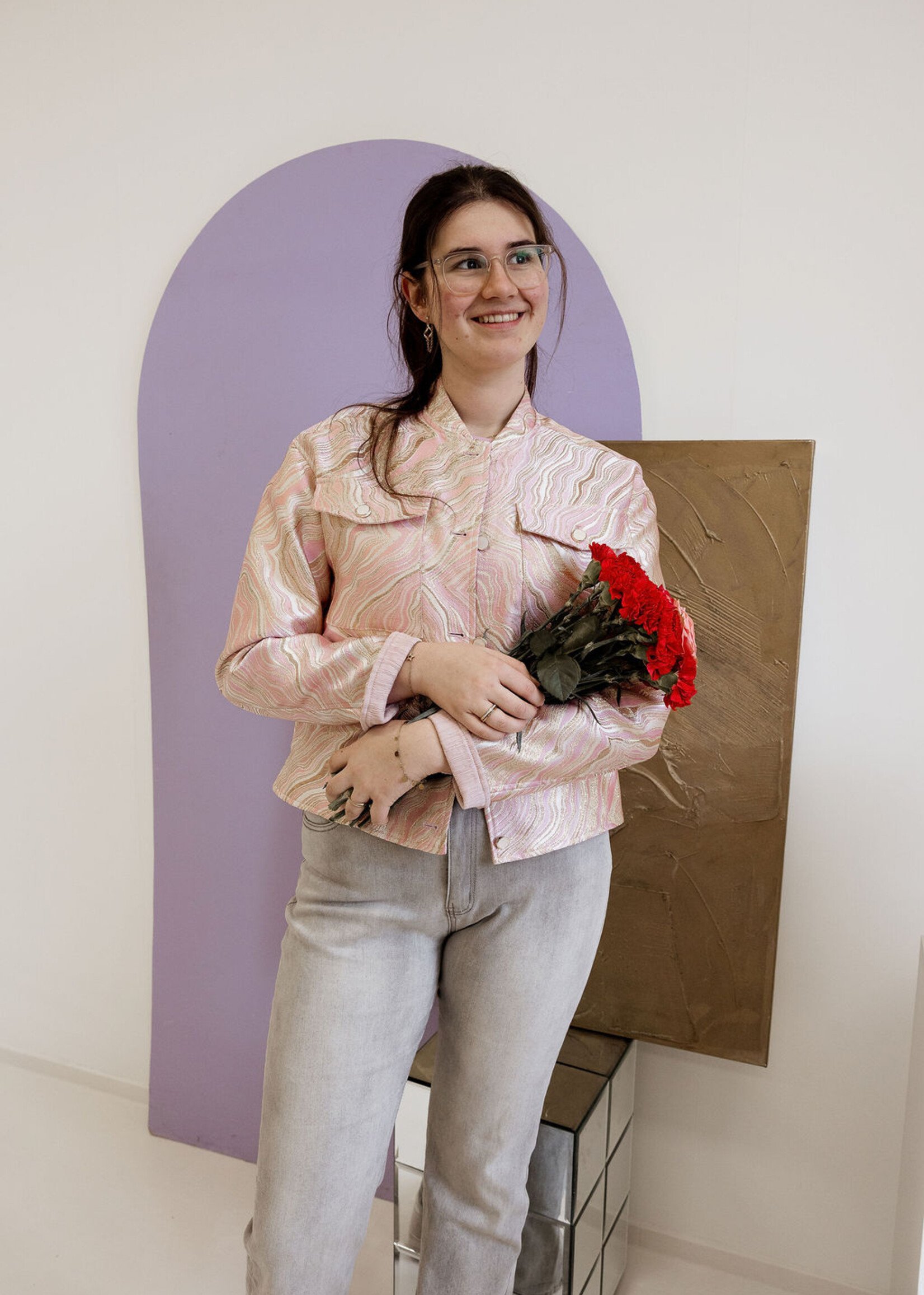 C&S The Label Jolie Jacket Dusty Mauve