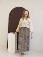 C&S The Label Kira Knit Cardigan Wool White