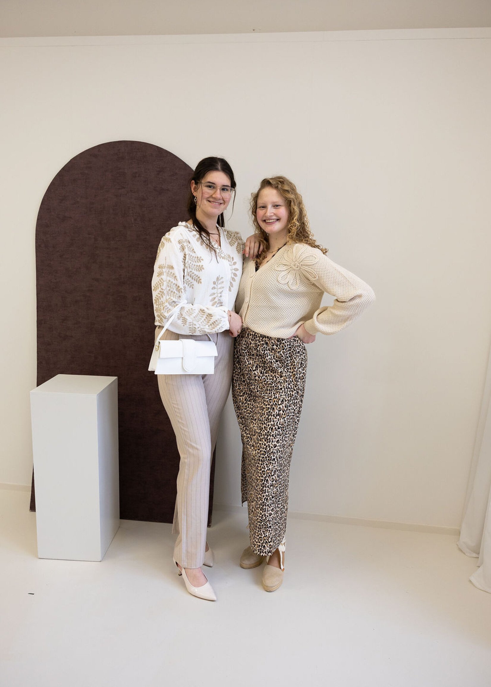 C&S The Label Kira Knit Cardigan Wool White