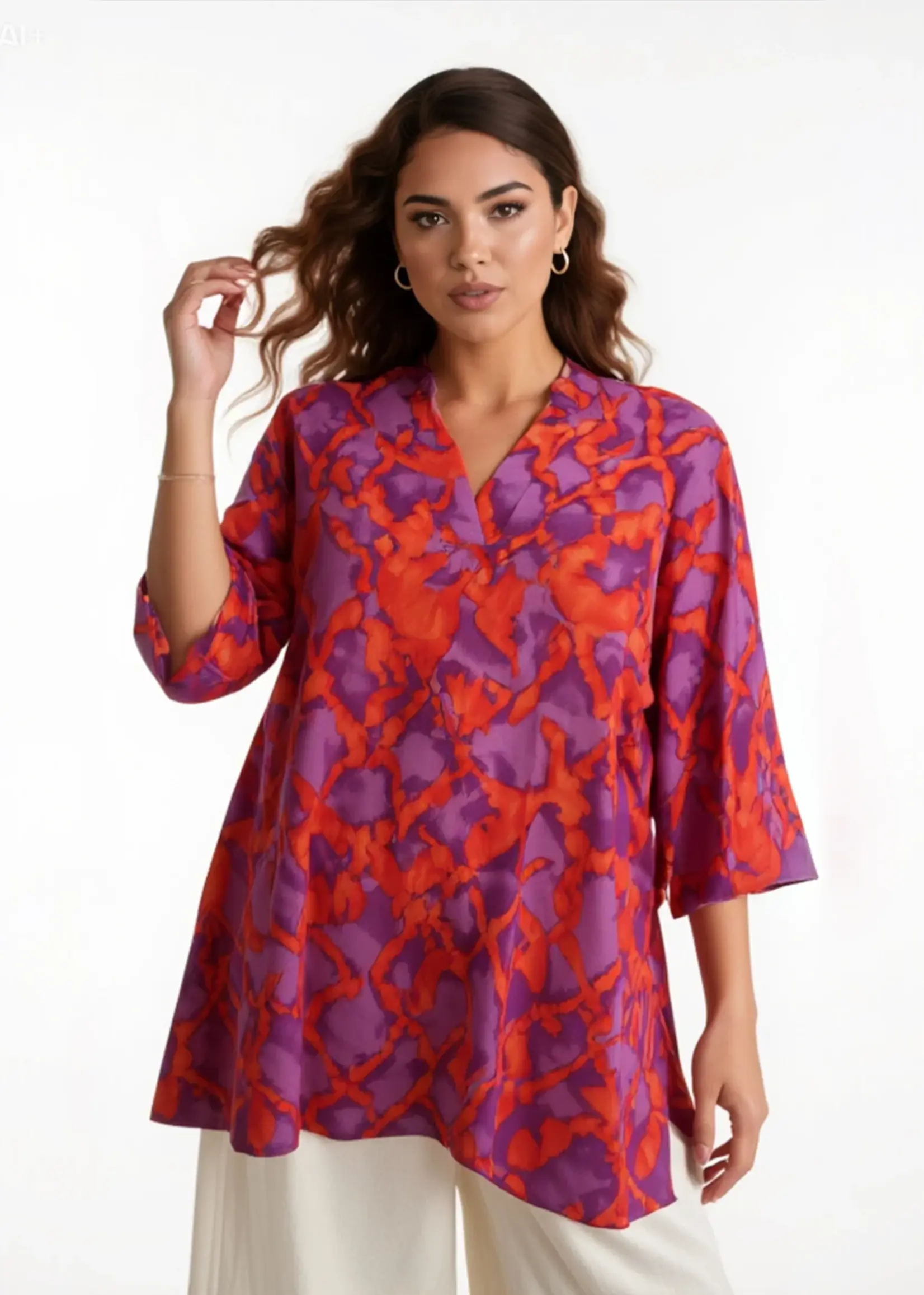 Ophilia Melani Ink Spot Red Maat 1