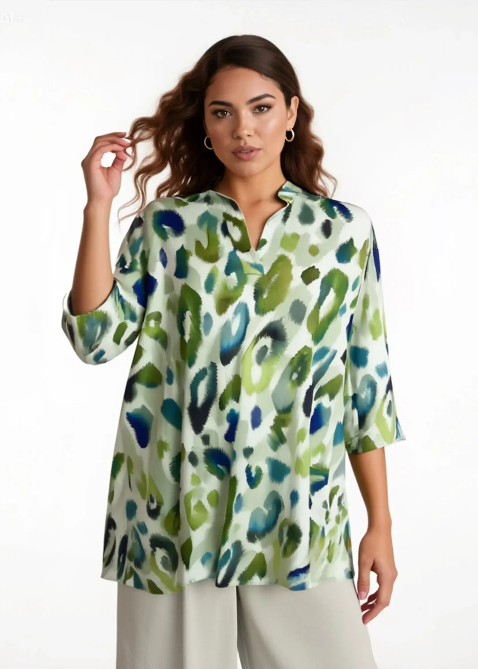 Ophilia Melani Feathers Green