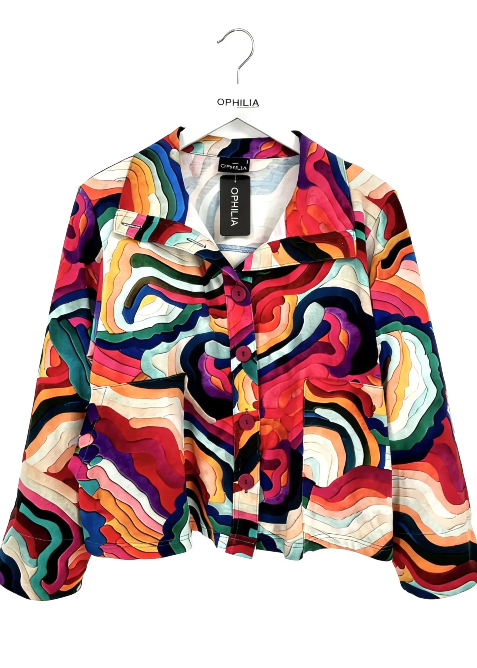 Ophilia Roma Cotton Waves Pink