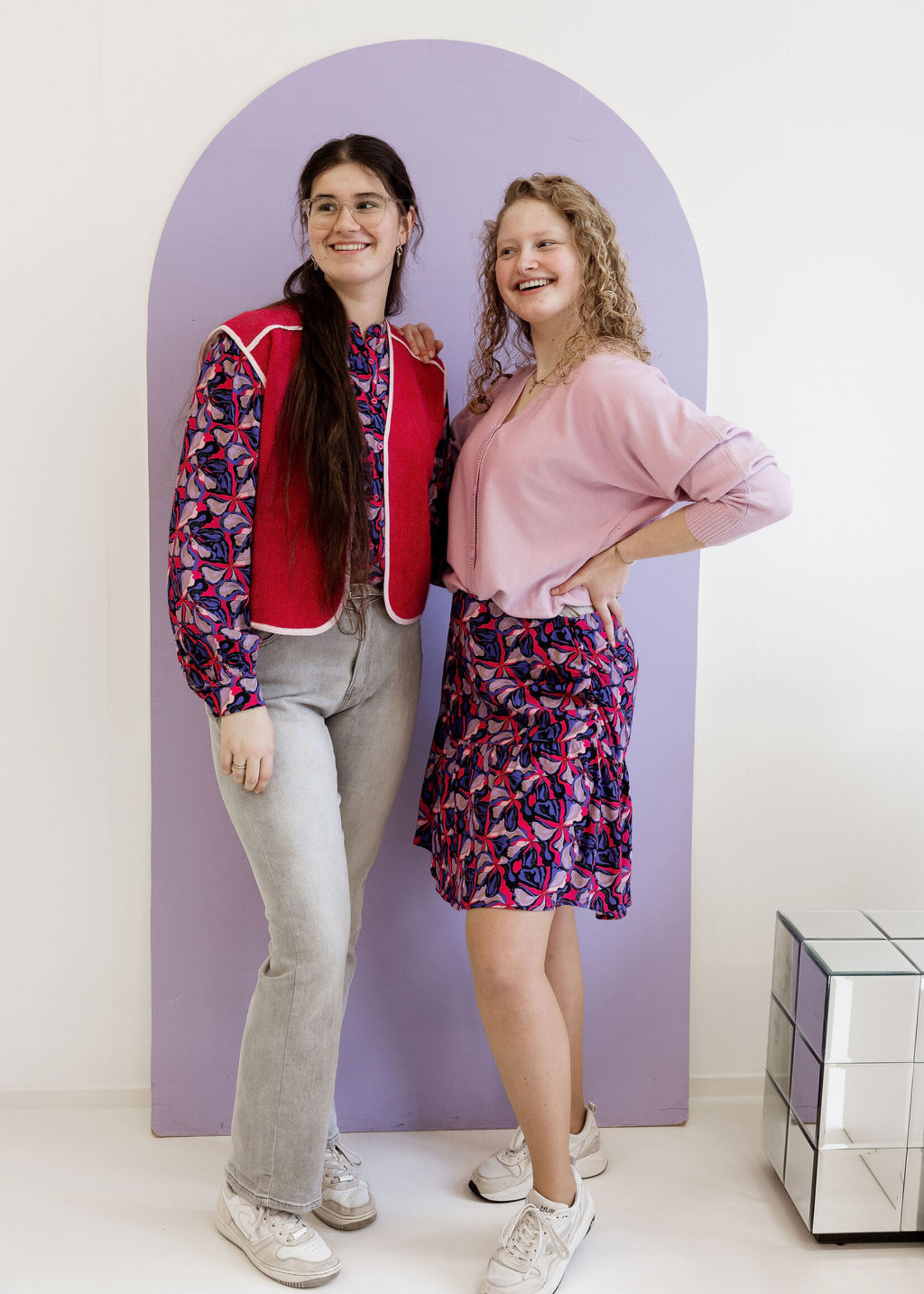 FLURESK Moa Gilet Berry Fuchsia