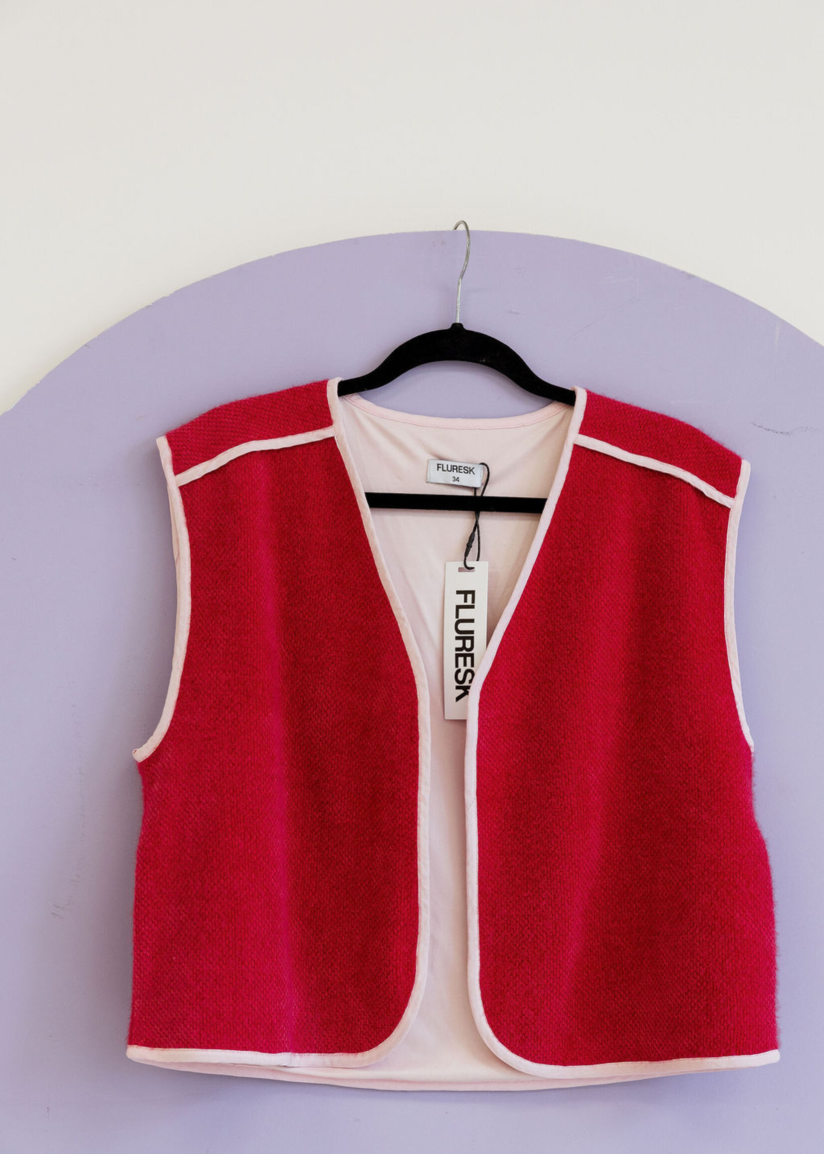 FLURESK Moa Gilet Berry Fuchsia