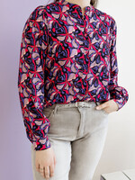 FLURESK Bowien Blouse Berry Fuchsia/Cool Purple Maat 42