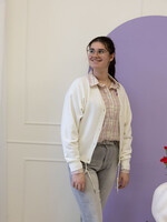 C&S The Label Kiara Knit Cardigan Wool White