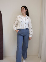 C&S The Label Lois Blouse Offwhite/Mix Maat XL/XXL (laatste)