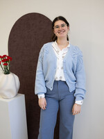 C&S The Label Kira Knit Cardigan Blue Mist