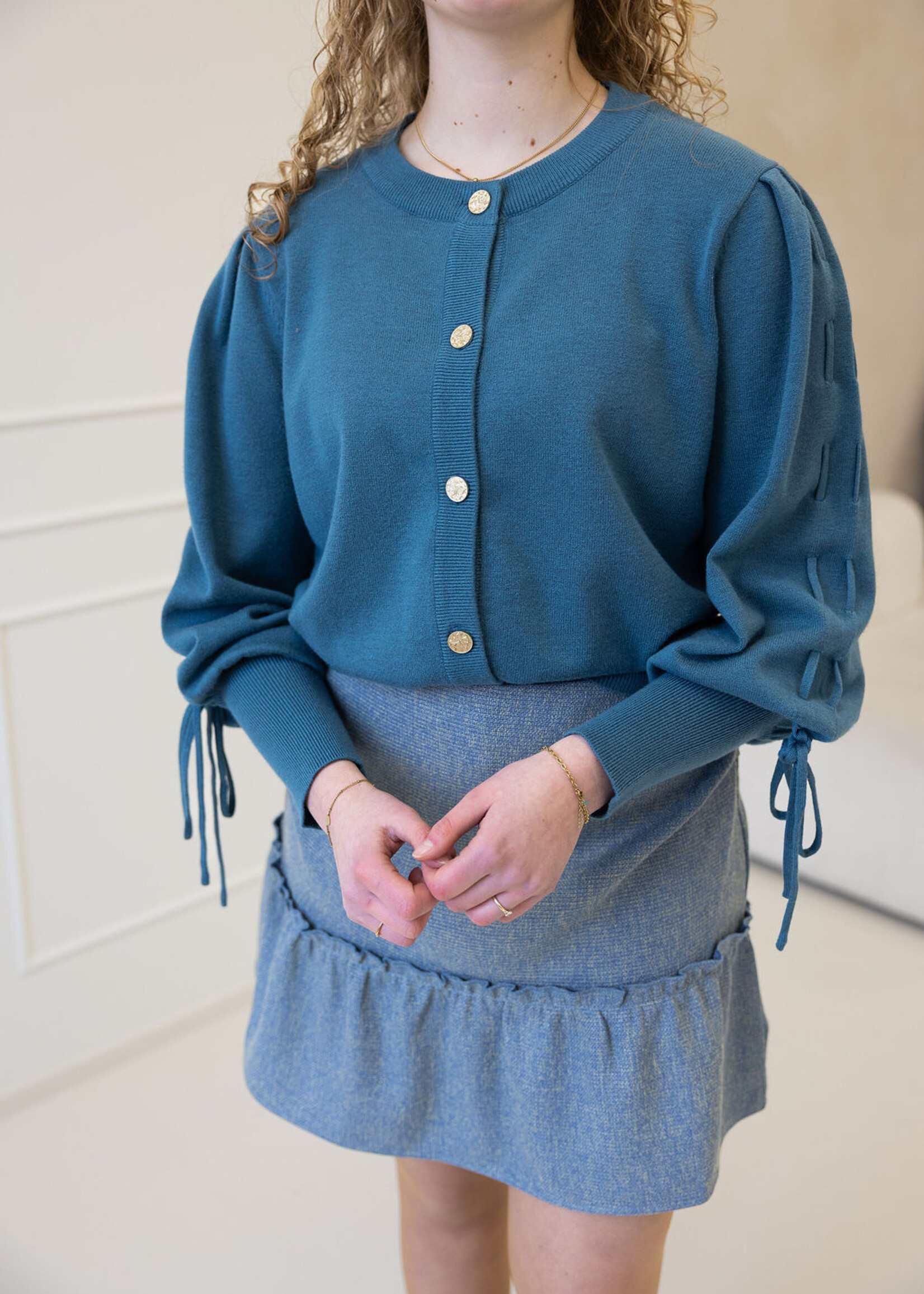 FLURESK Vayda Cardigan Adriatic Blue