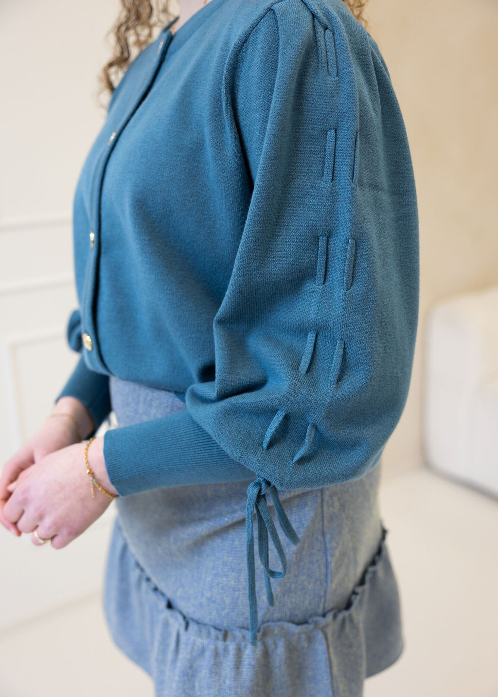 FLURESK Vayda Cardigan Adriatic Blue