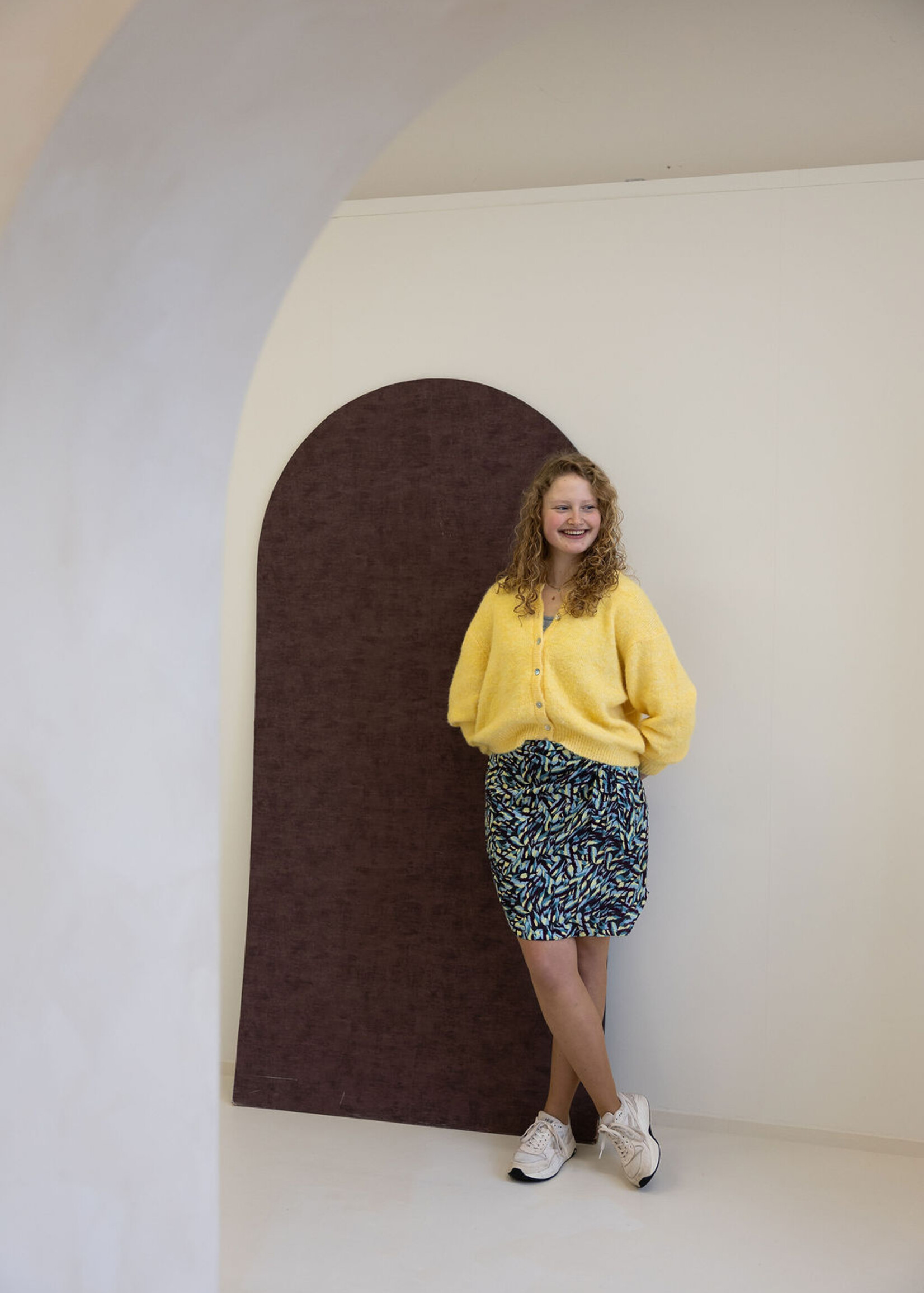 FLURESK Cyra Skirt Black/Adriatic Blue