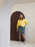 Maddie vestje gebreid Yellow