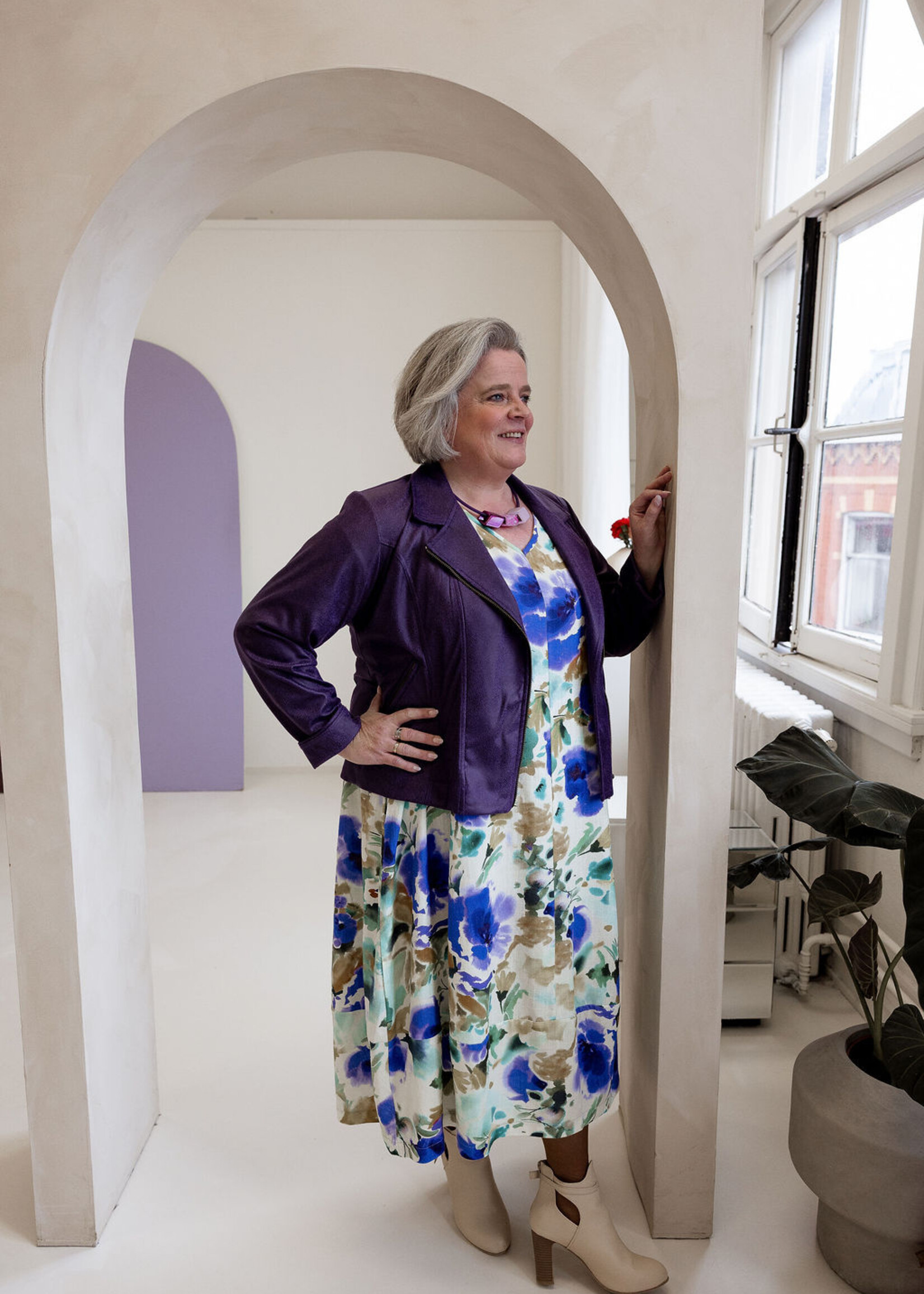 Ophilia Carmen Leather Purple