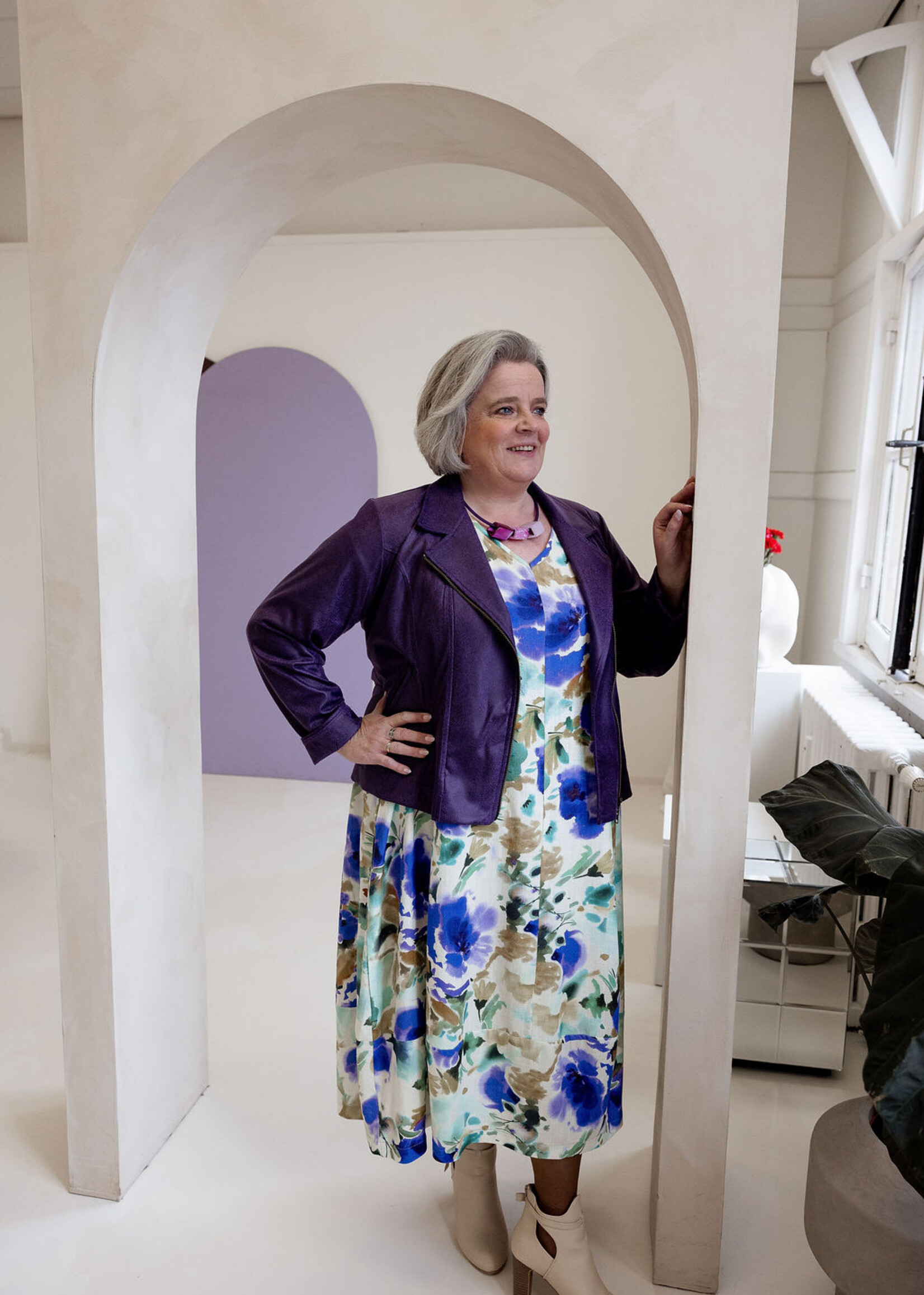 Ophilia Carmen Leather Purple