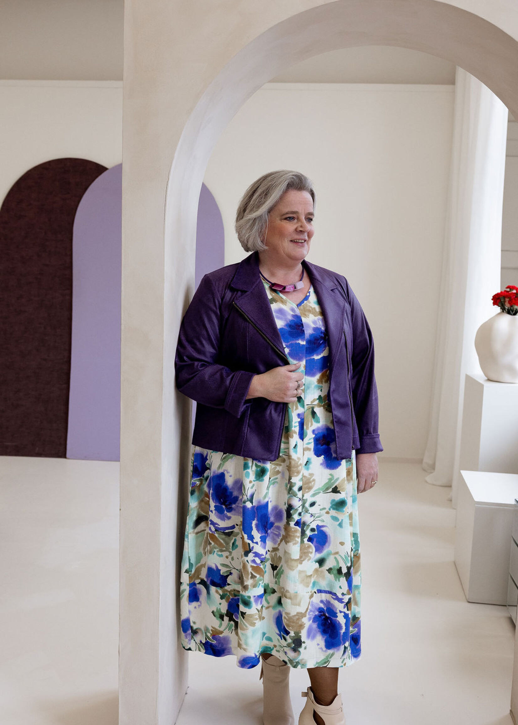 Ophilia Carmen Leather Purple