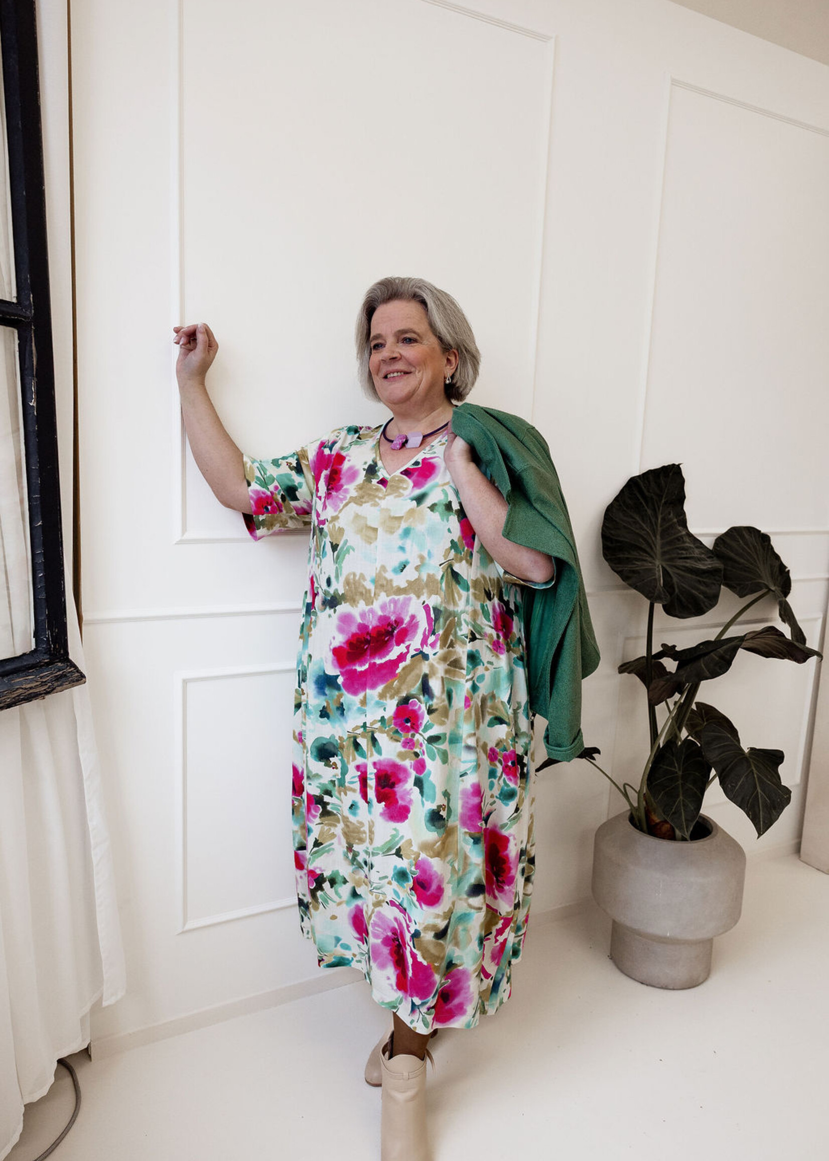 Ophilia Carmen Leather Green