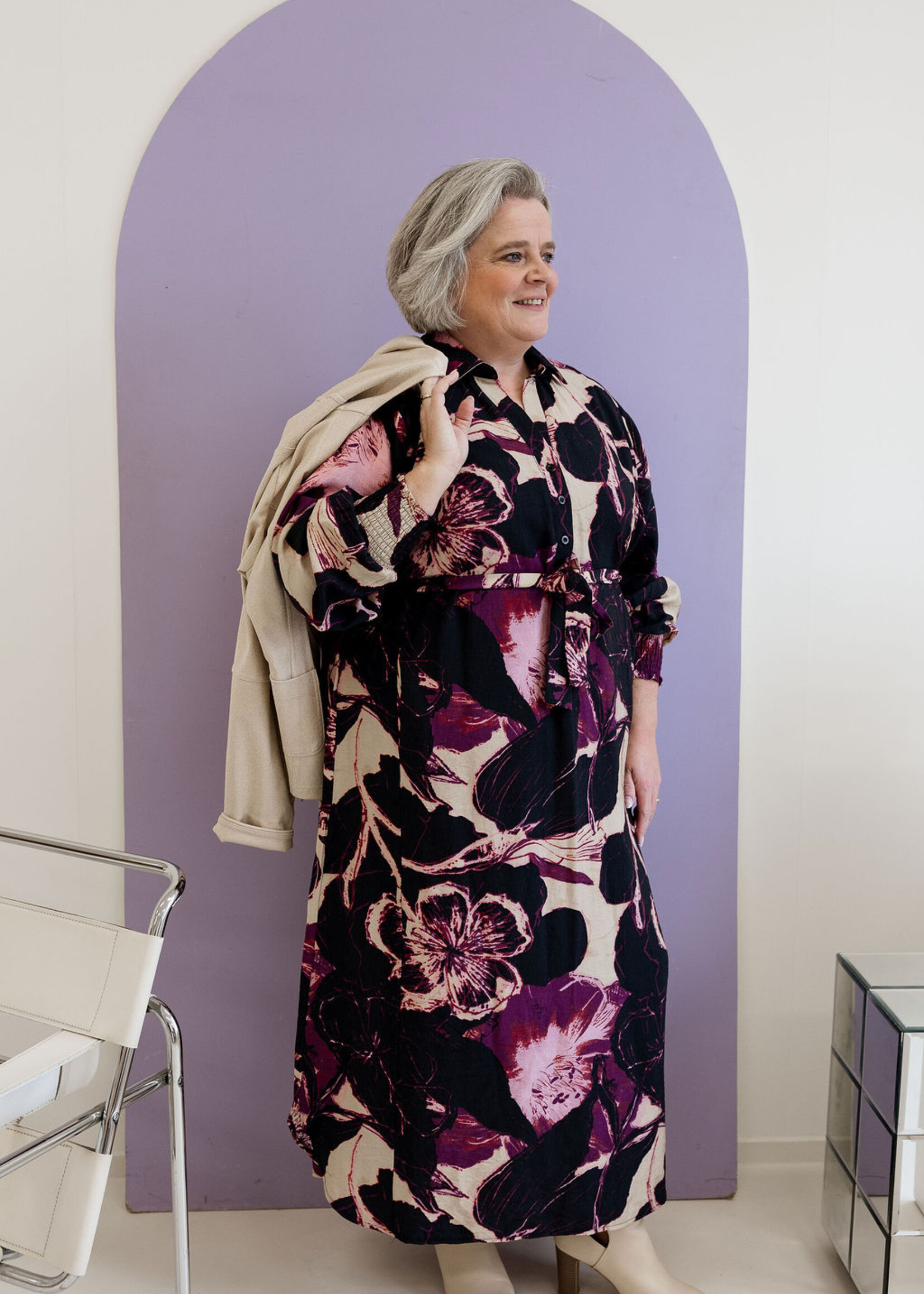 Ophilia Lara Leather Sand