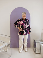 Exxcellent Serene Blouse Dark Gray/Dusty Mauve