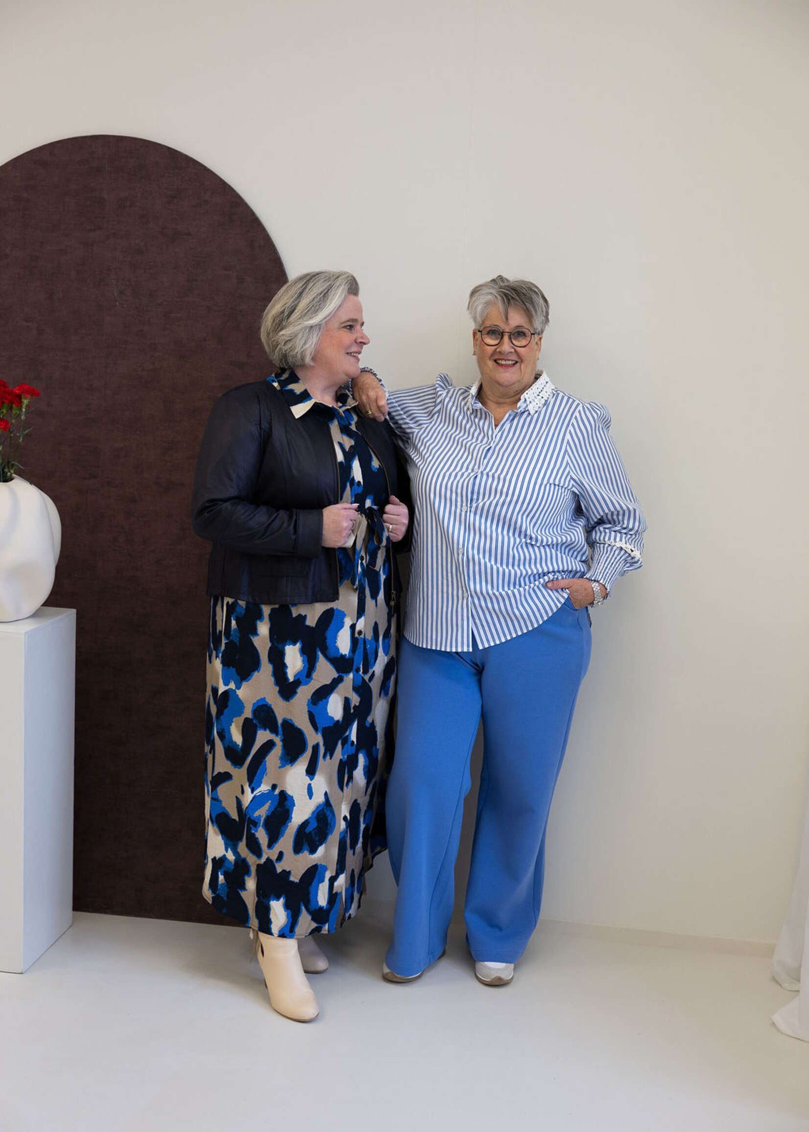 Exxcellent Jovie Dress Moon Rock/Dark Sapphire