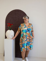 Ophilia Ivy Print Jardino Blue Maat 1