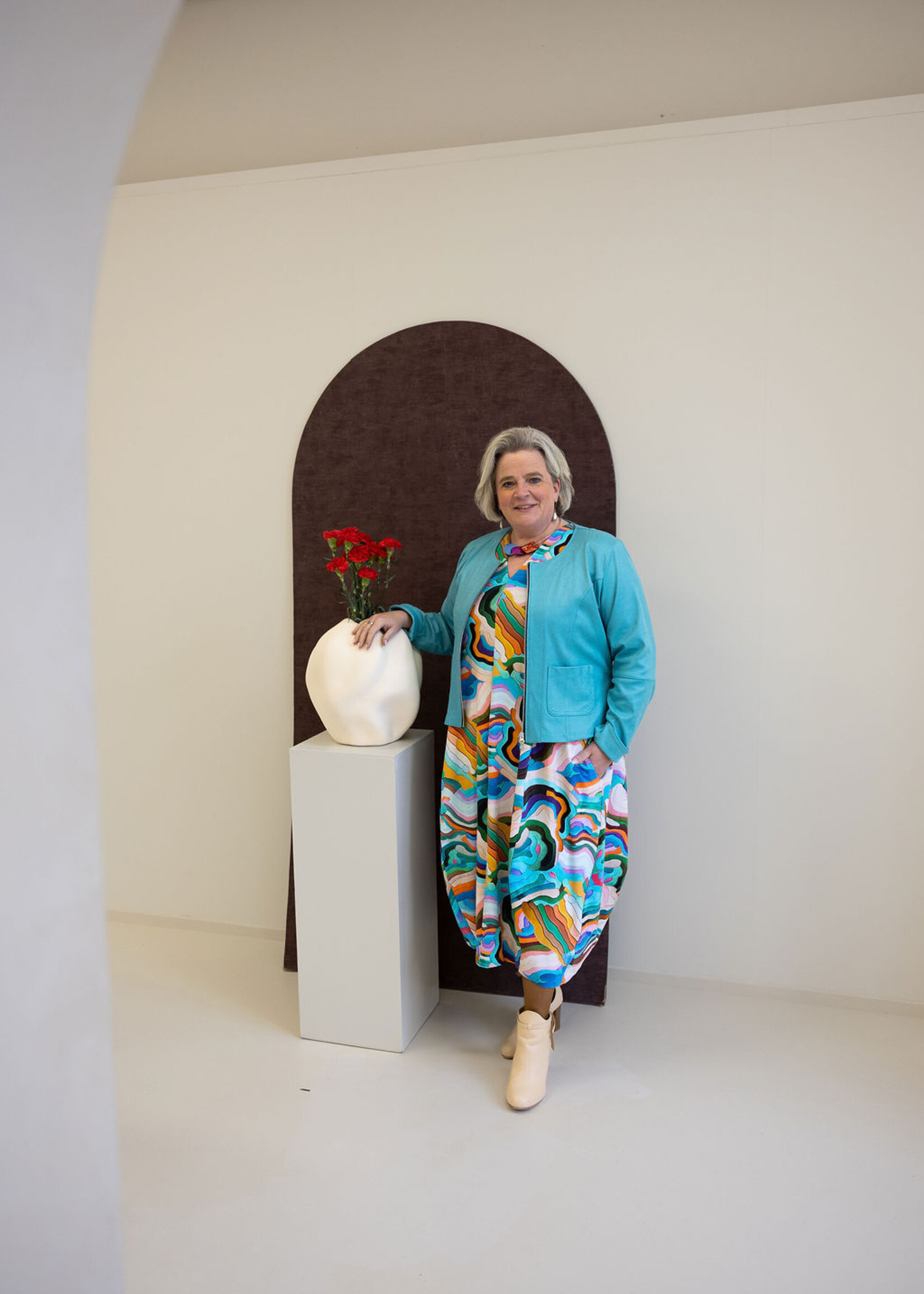 Ophilia Lara Leather Turquoise