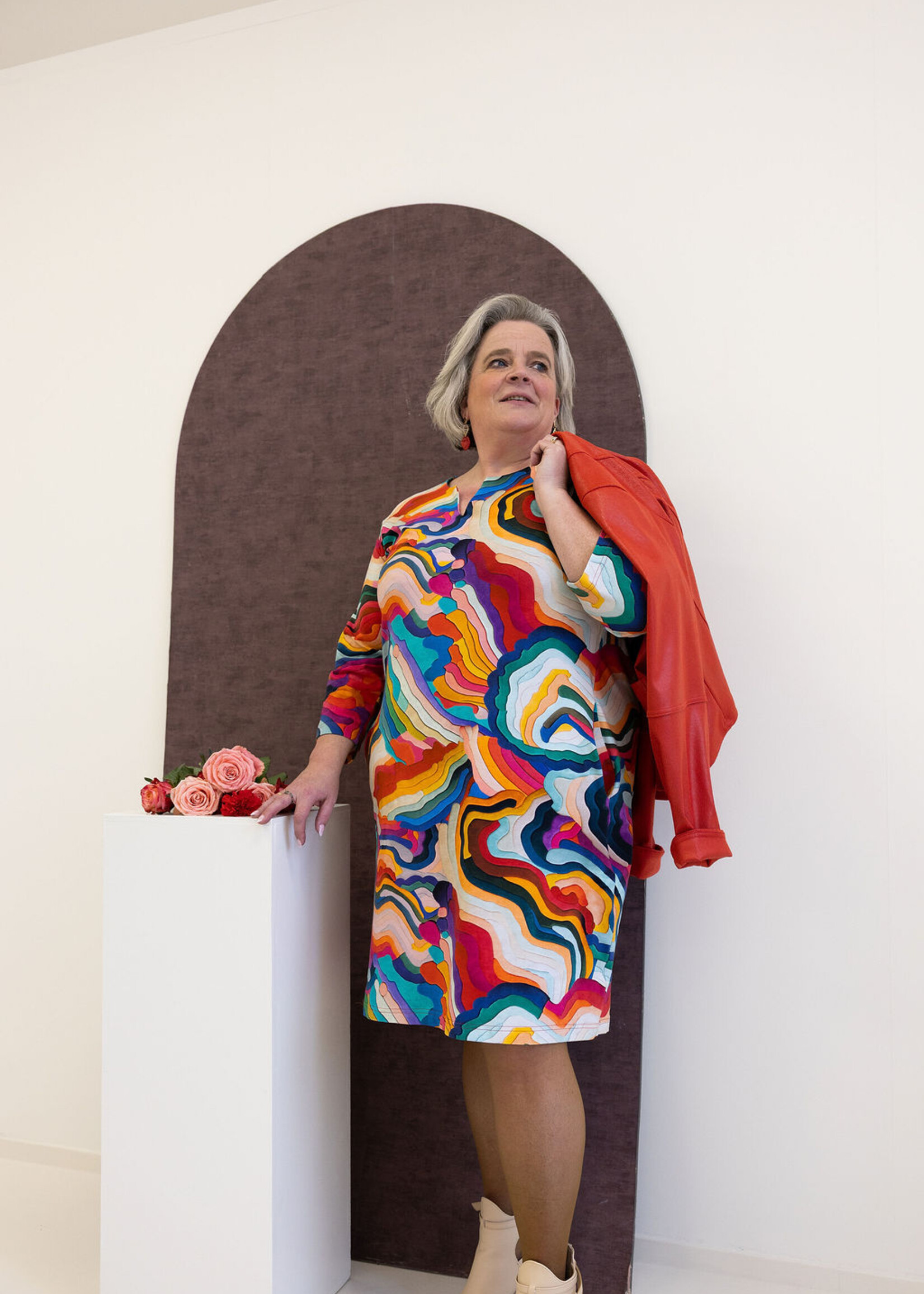 Ophilia Lara Leather Real Red