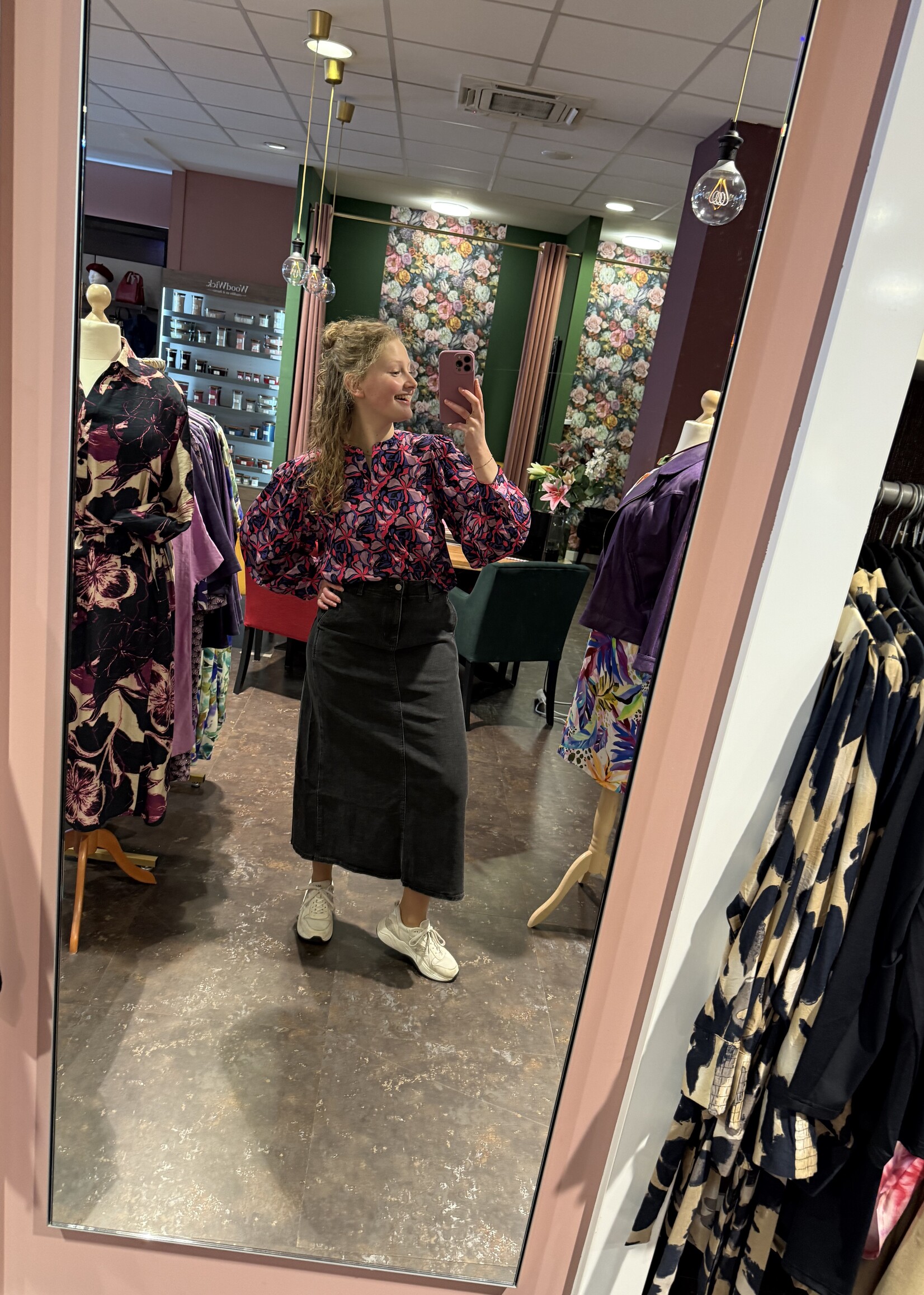 Spijkerrok darkgrey Mila