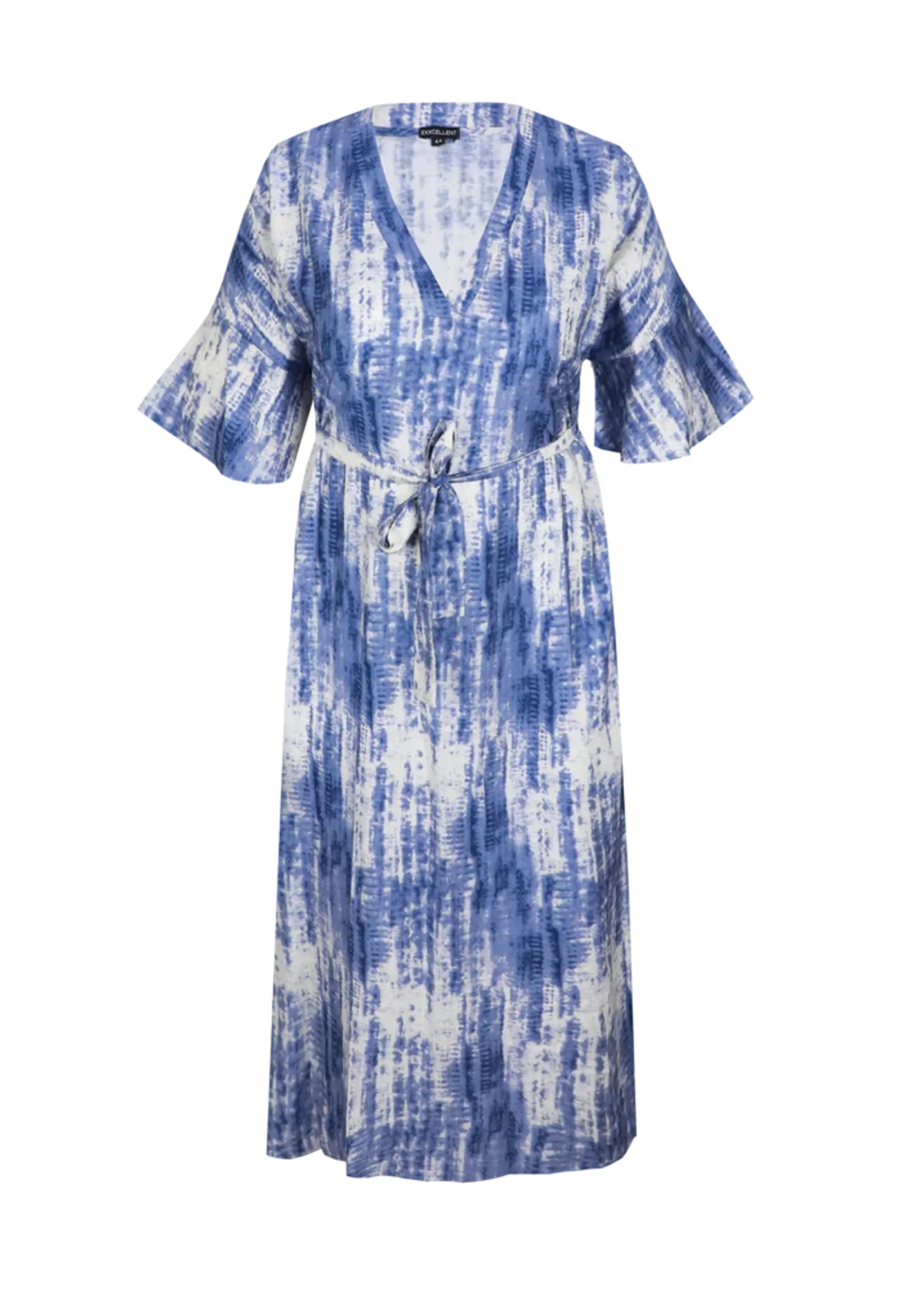 Exxcellent Seren Dress Offwhite / Dusty Blue
